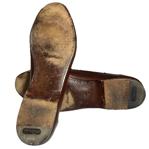 Santoni Loafer Men's 13D Brown Leather Mocassin Relaxed Slip On Italy Made Shoes